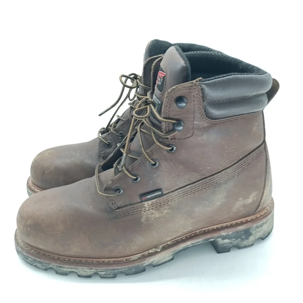 Red Wing 4403 Mens 9 E2 Waterproof Insulated Leather Work Boots Vibram Sole s1